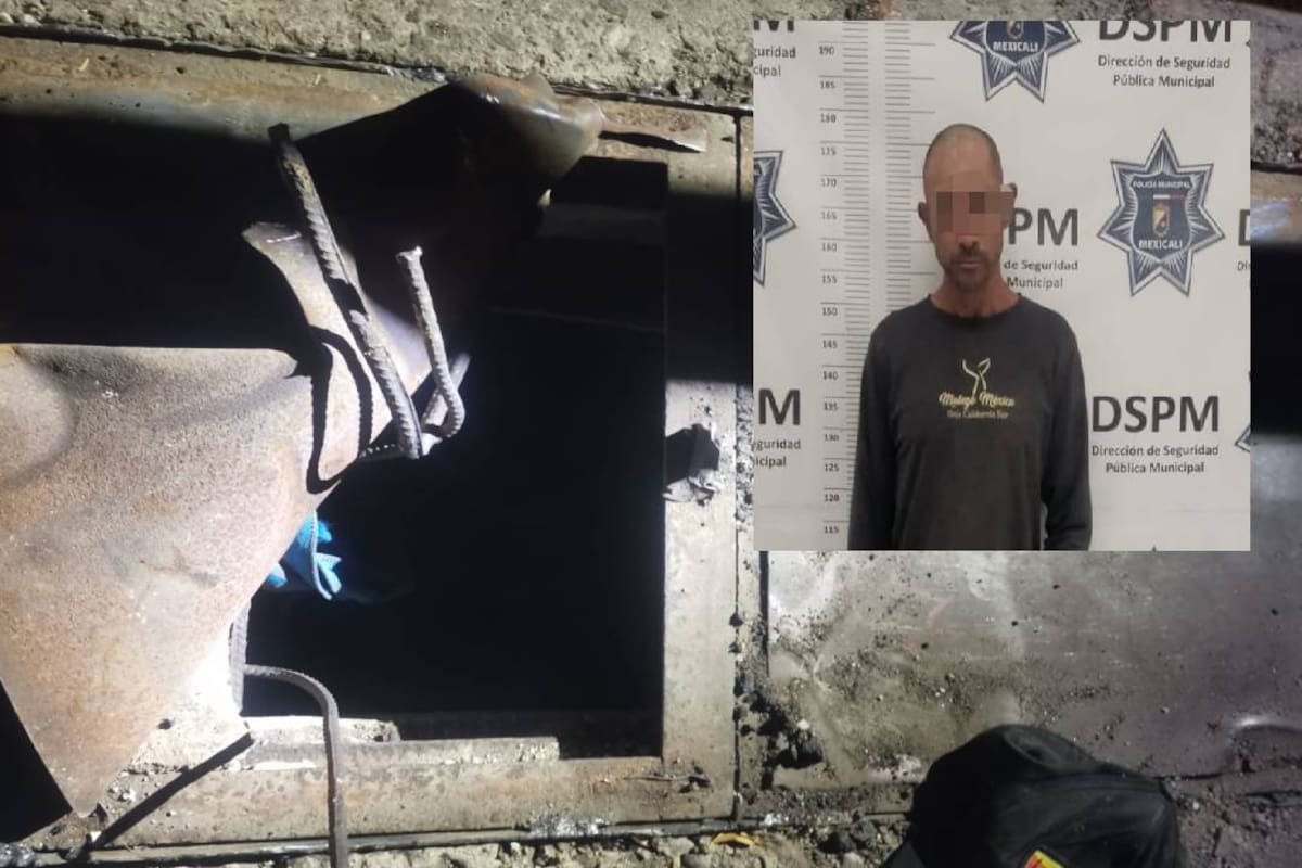Lo sorprenden cortando fibra óptica en alcantarilla del fraccionamiento Ferrocarril