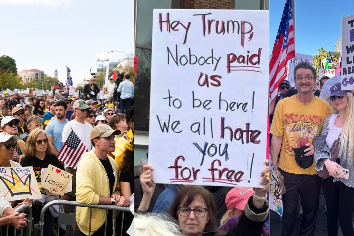 Bajo el lema “No Kings”, más de 2,600 ciudades marchan en EEUU contra el Gobierno de Donald Trump