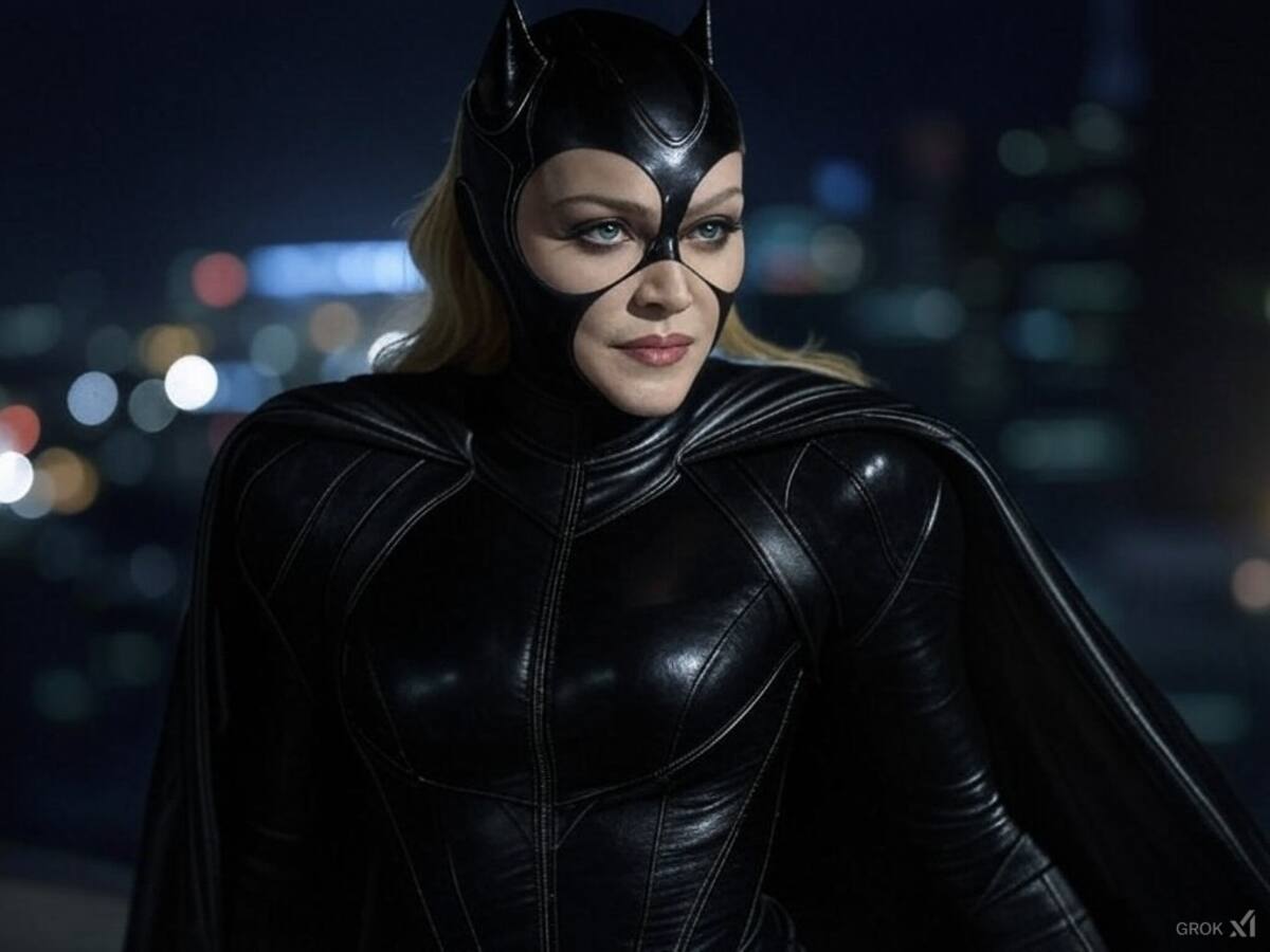 Así se hubiera visto Madonna como Gatubela en Batman Returns, según Grok.