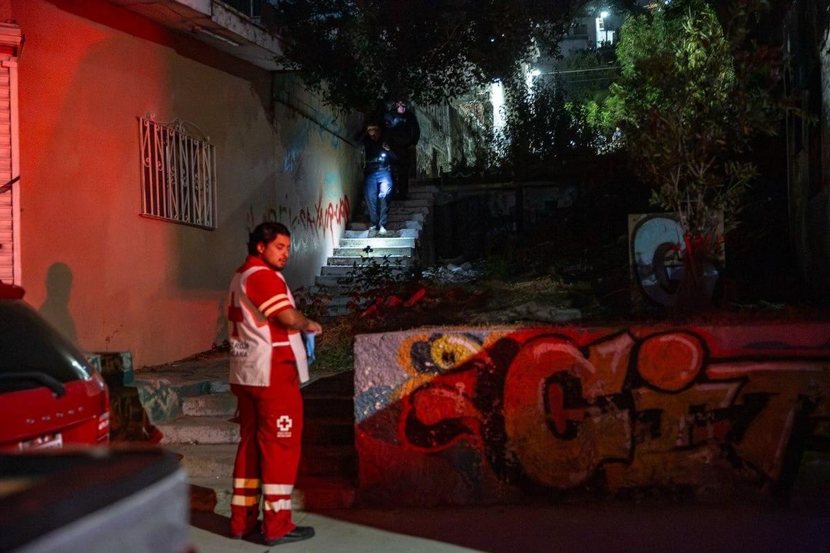La víctima fue localizada sin vida durante la madrugada; hasta el momento permanece sin identificar. Foto: Border Zoom
