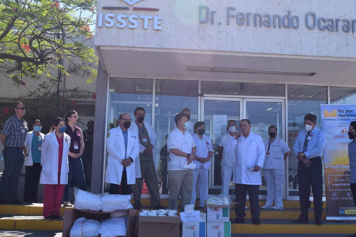 Hermosillo ¿Cómo vamos? dona insumos médicos a Hospital del Issste en Hermosillo