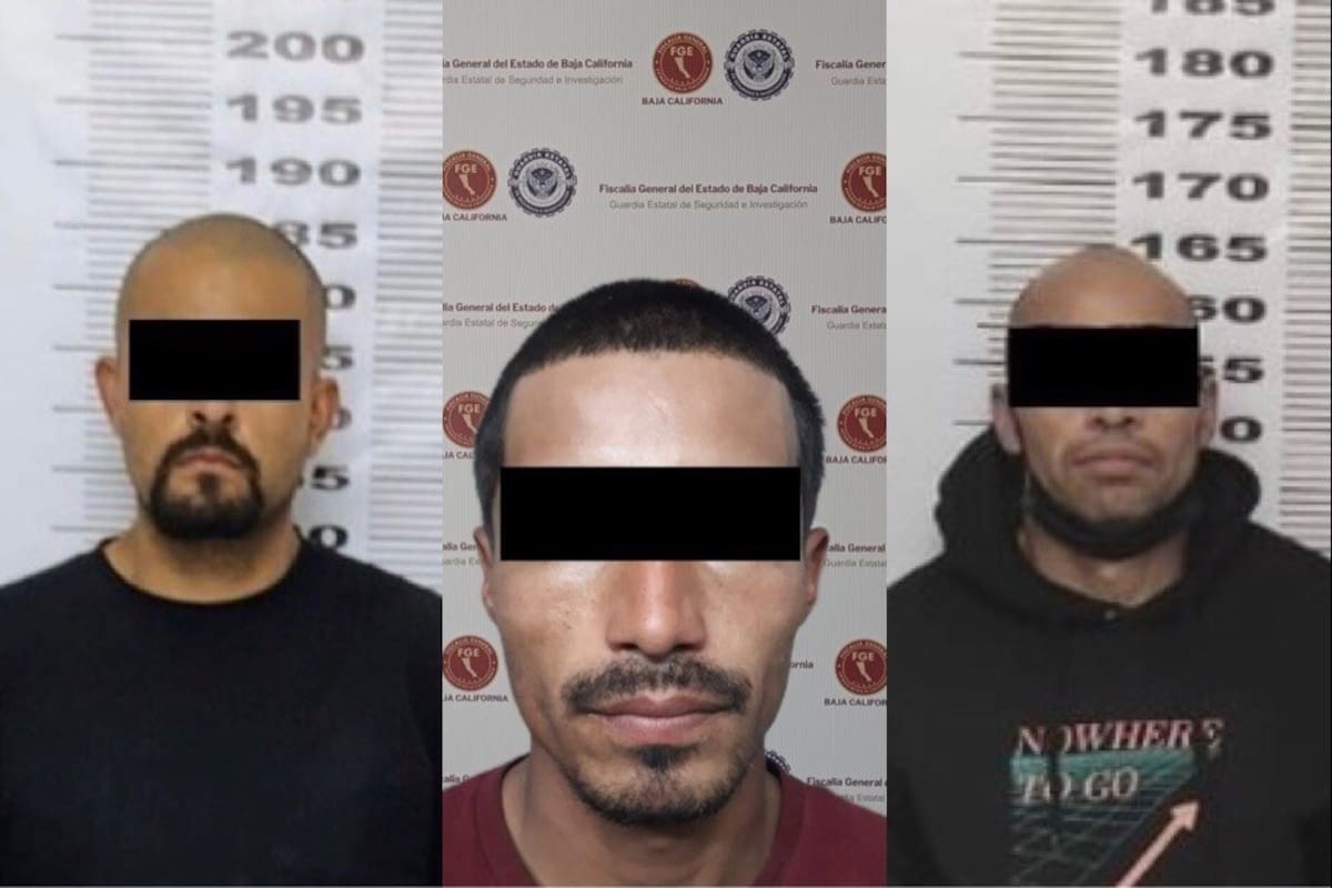 Arrestan a tres con armas, droga y órdenes de aprehensión en el Valle de Guadalupe