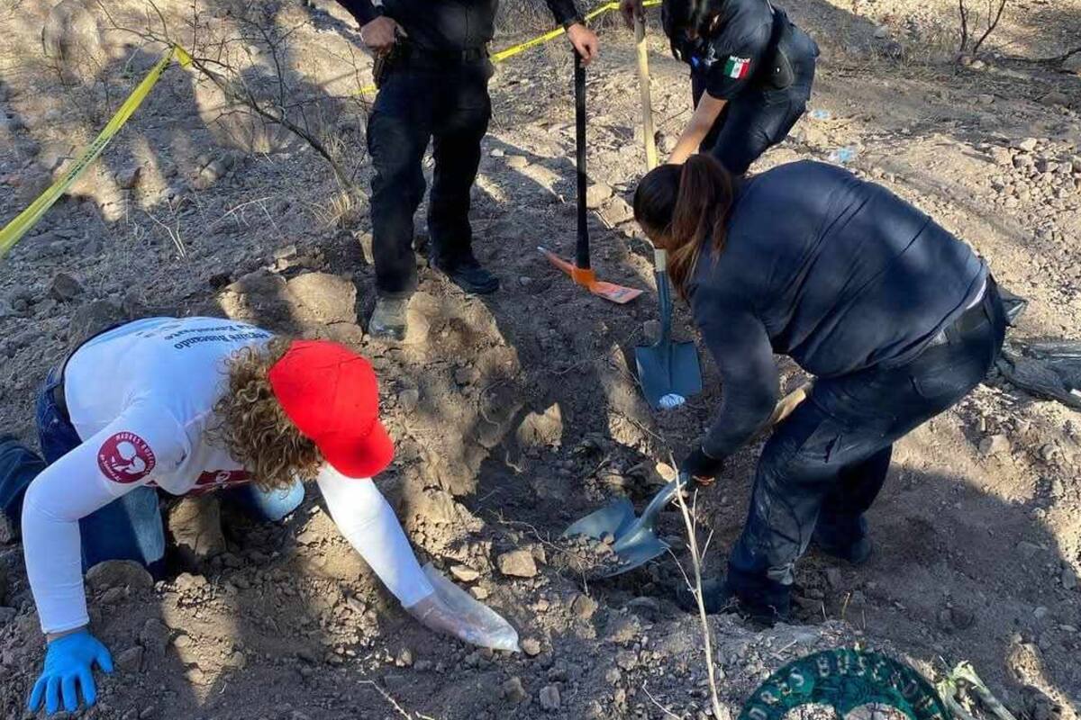 Colectivo localiza restos óseos en Nogales