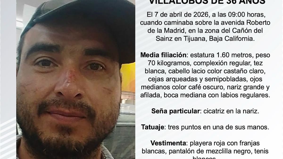 Se busca a Saúl Armando Ojeda Villalobos de 36 años de edad