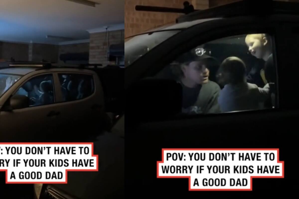 Padre es captado con sus hijos en el carro cantando y bailando al ritmo de “Don’t Stop Me Now” de Queen