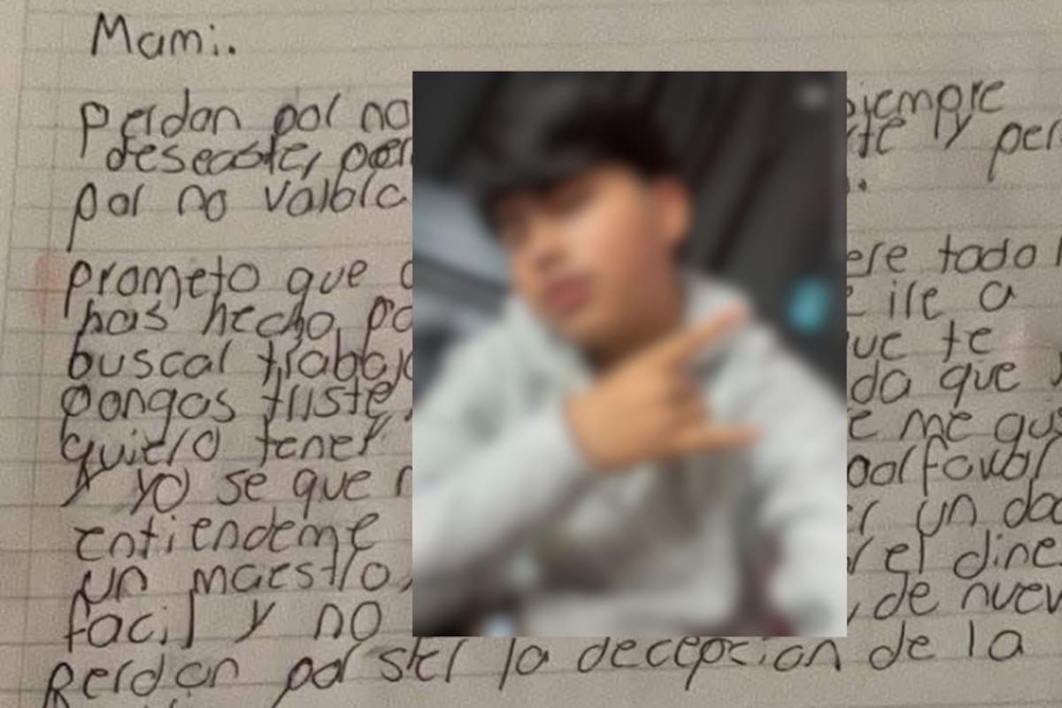 La carta de despedida que dejó un menor de edad a su madre para unirse al narco