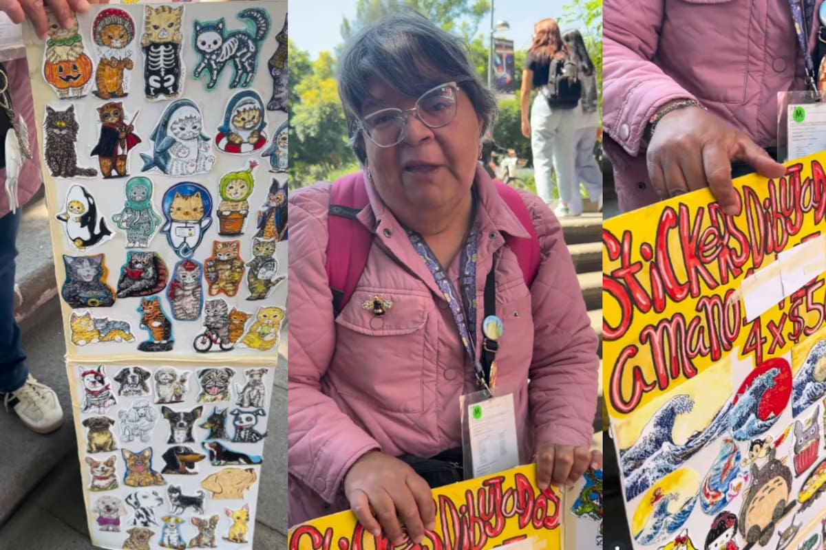 “Se llama Jennifer y ella misma dibuja sus stickers”: ilustradora con discapacidad visual se vuelve viral por su resiliencia