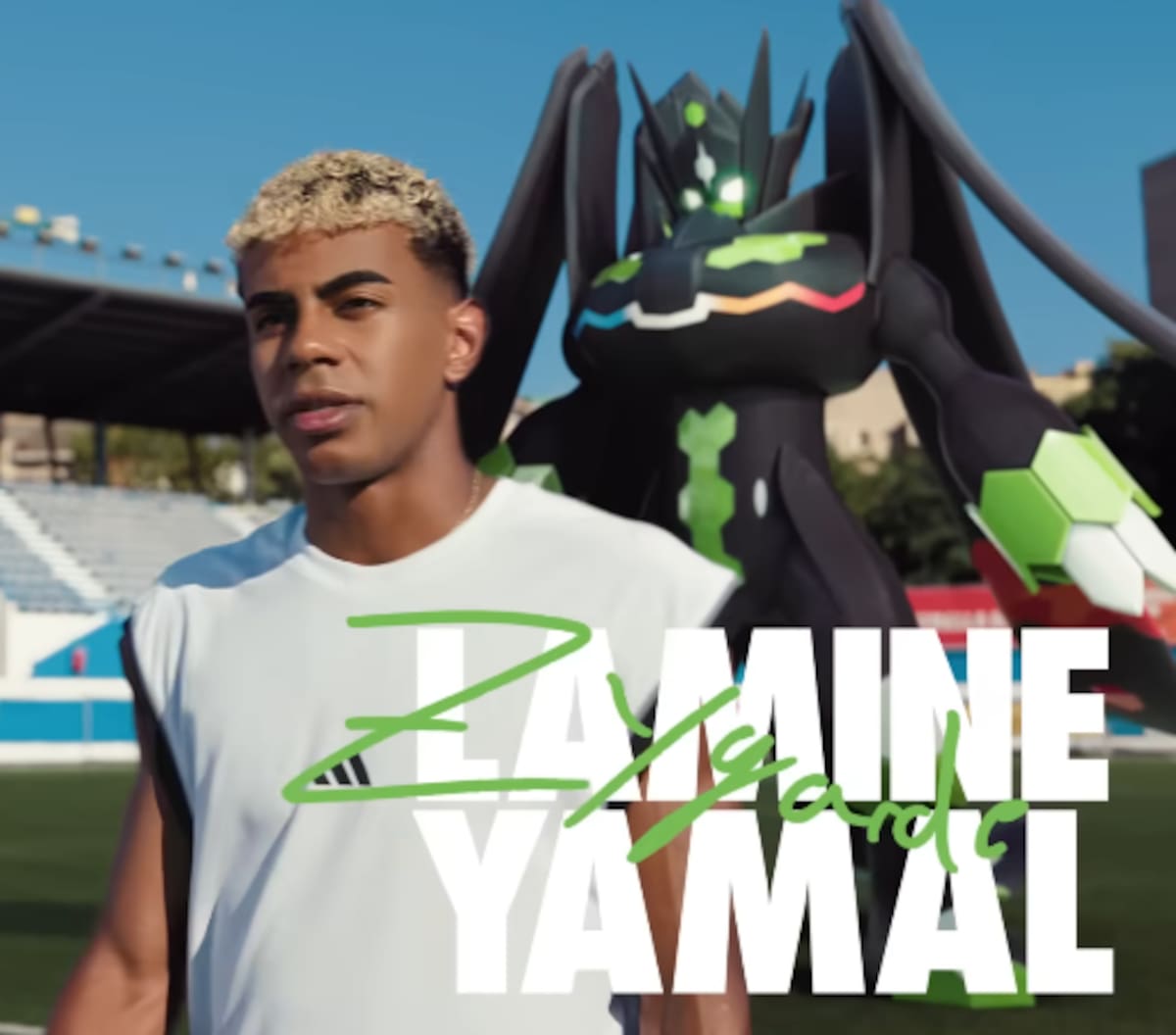 Lamine Yamal, joven estrella del FC Barcelona, optó por el Pokémon legendario Zygarde | Captura Youtube @pokemon