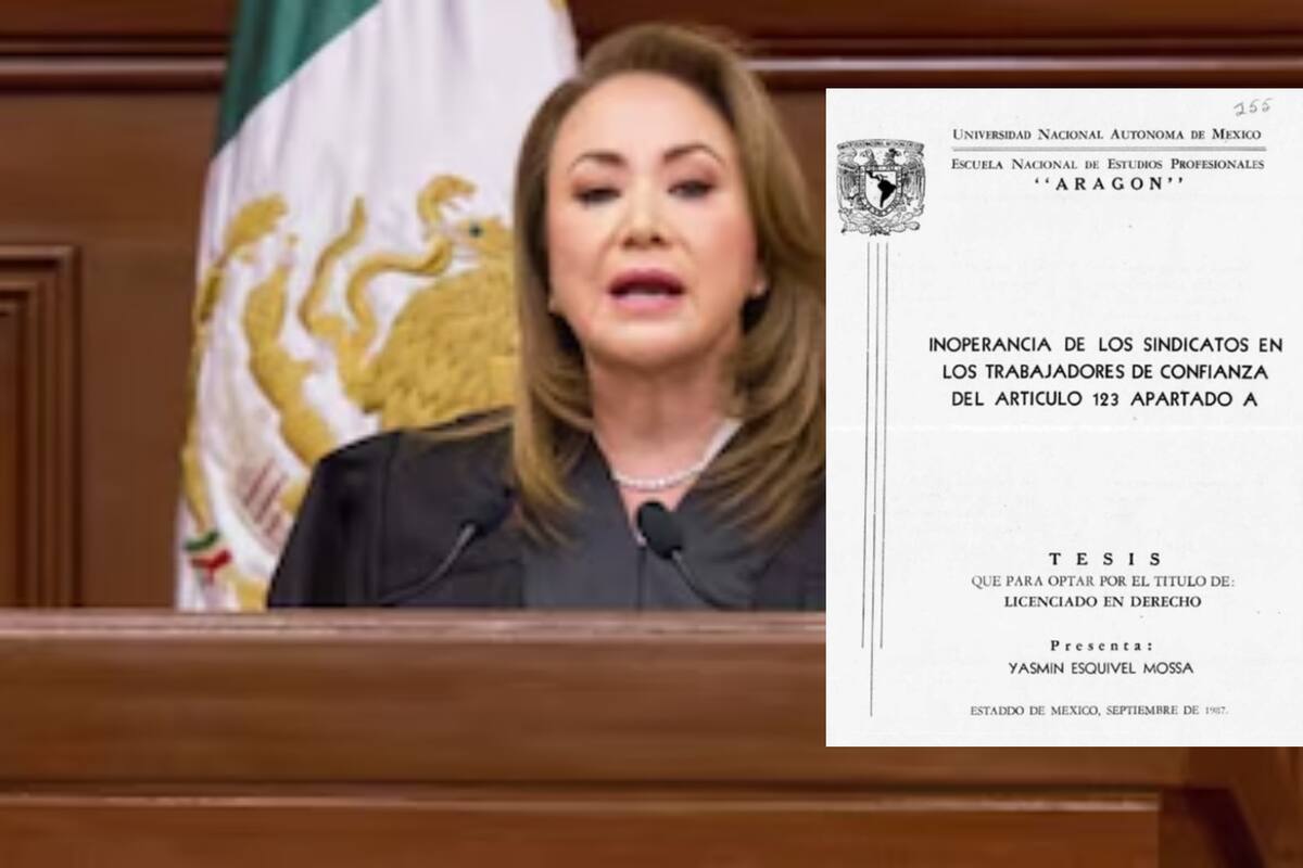Reconocen a Yasmín Esquivel como autora de su tesis, esto resolvió el tribunal