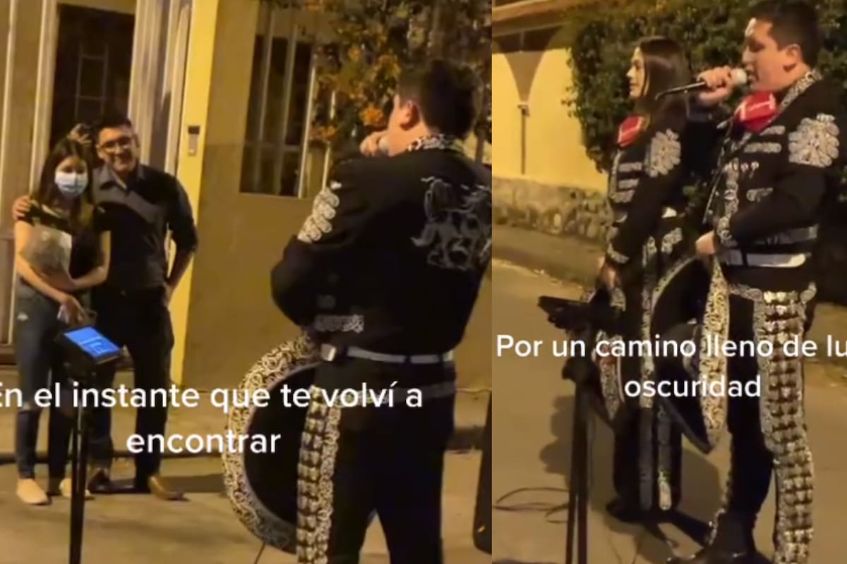 Novio lleva serenata y dedica "Mi corazón encantado" de Dragon Ball