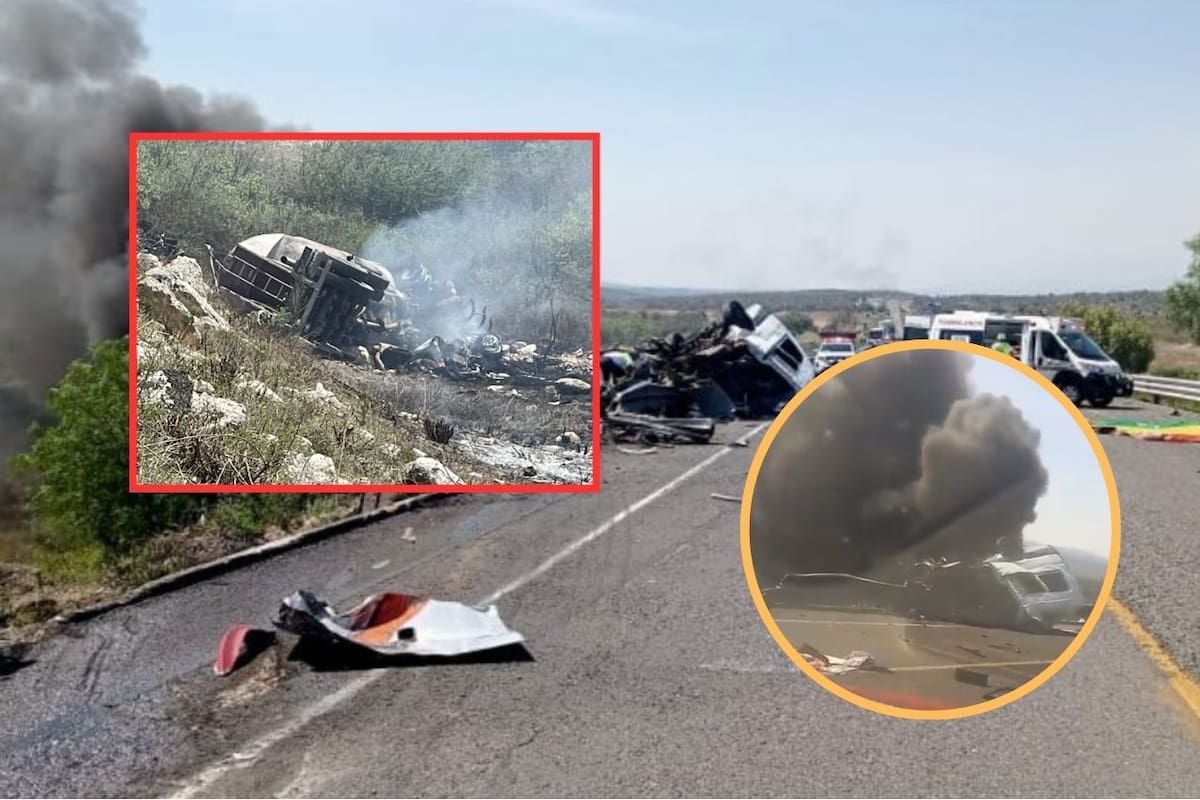 21 fallecidos en accidente de autopista Cuacnopalan-Oaxaca; involucró a camioneta de pasajeros y pipa de cemento
