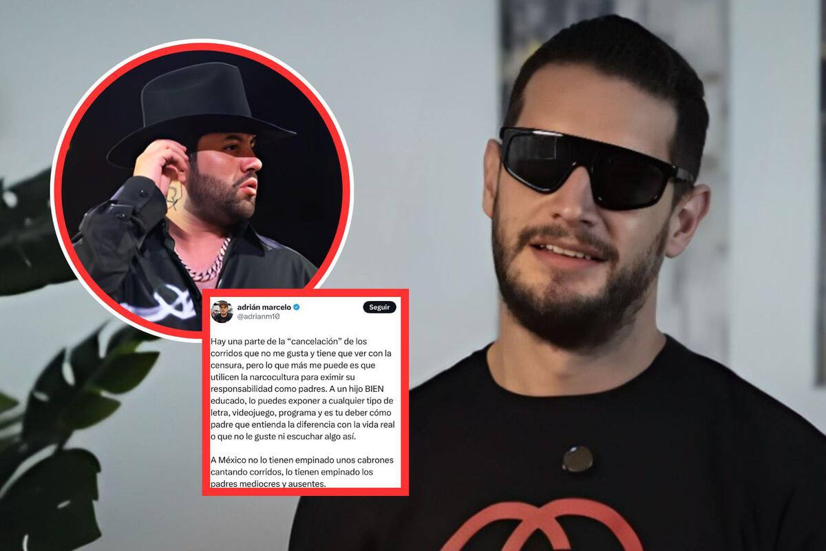 Adrián Marcelo critica la “censura” de los corridos tras lo ocurrido con Luis R. Conriquez