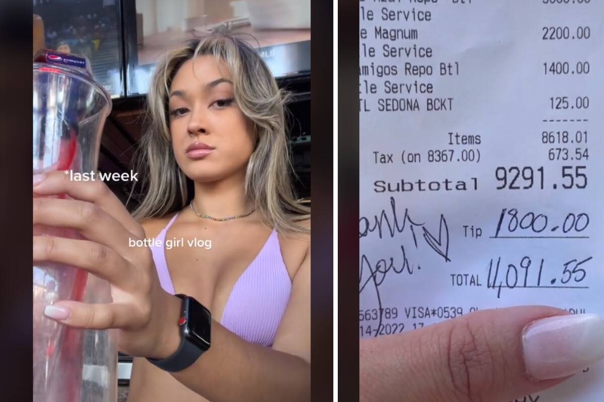 VIRAL: Camarera causa impresión en redes por mostrar propinas de 5 mil dólares