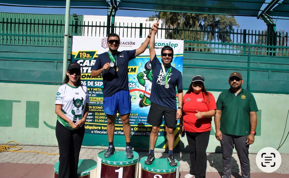 La edición 19 de la CONALEP 5K concluyó con la participación de integrantes de la comunidad educativa y sus familias en una jornada dedicada al deporte y la convivencia. Foto: Cortesía
