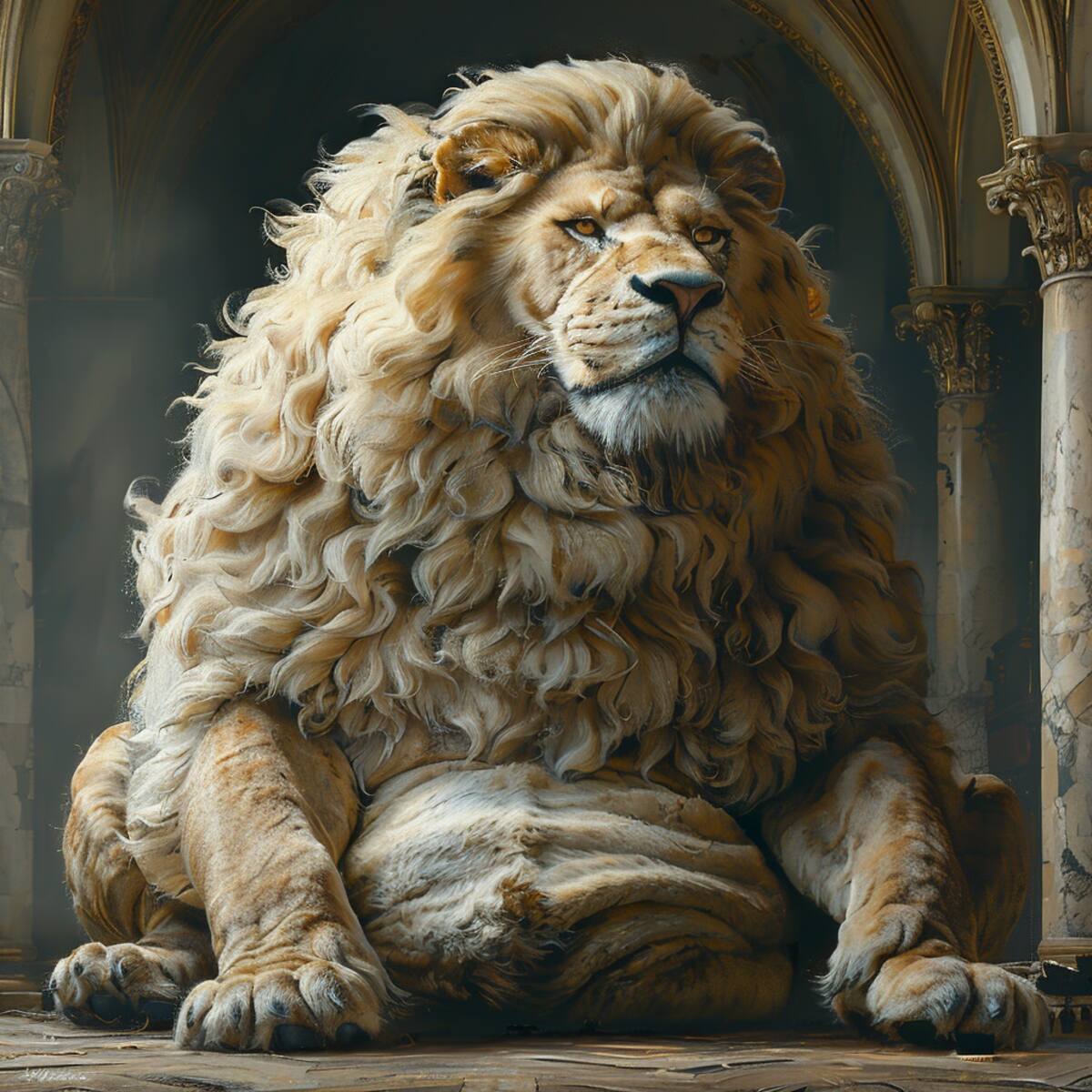 León con sobrepeso según la Inteligencia Artificial