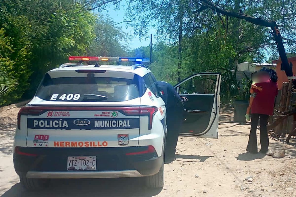 Policías municipales auxilian a niña de 2 años intoxicada por ingerir clonazepam en San Pedro El Saucito