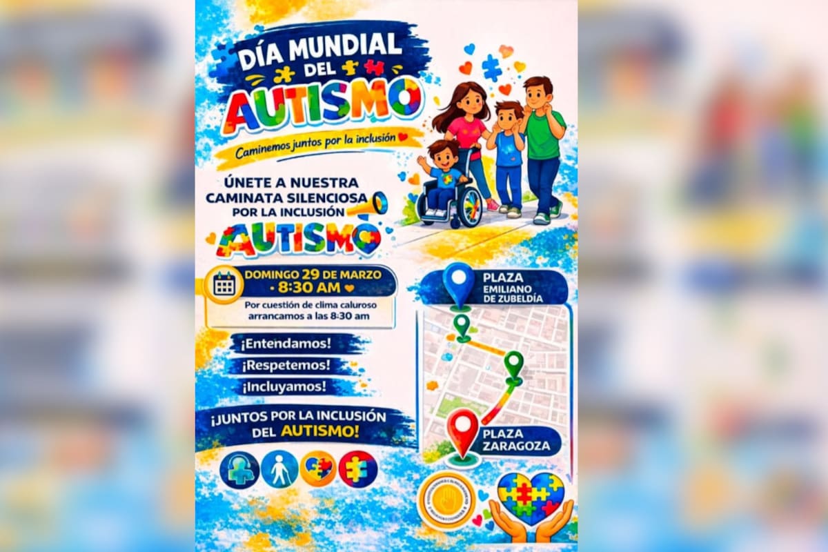 Caminata por el Autismo 2026 busca visibilizar la neurodiversidad en Hermosillo
