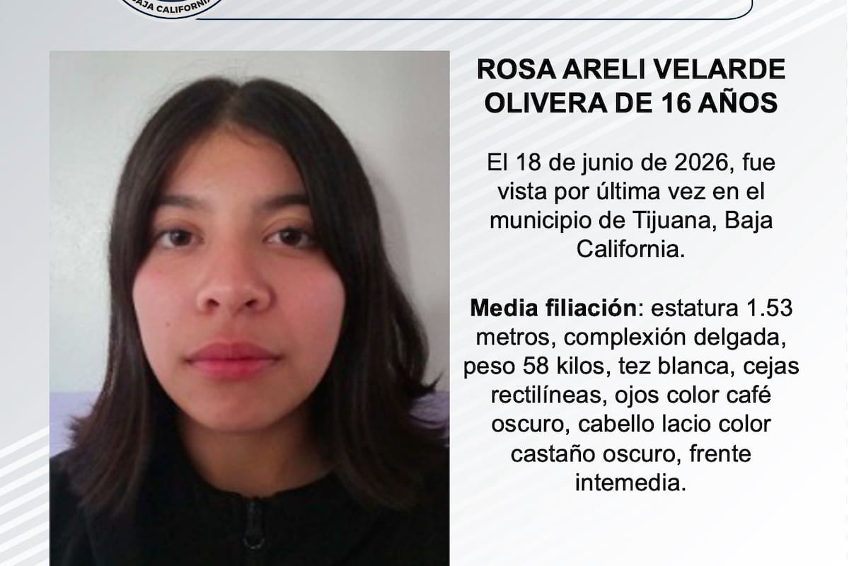 Se busca Rosa Areli Velarde Olivera de 16 años
