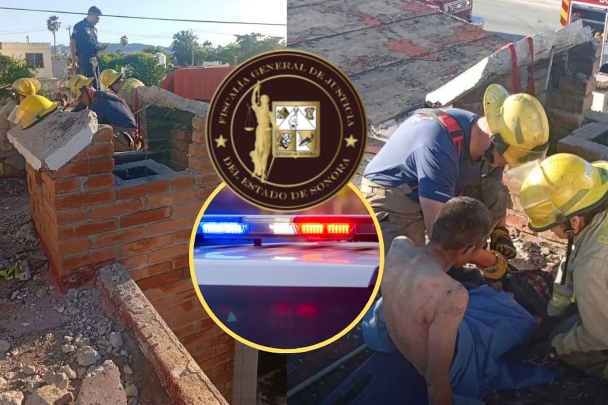 Sobrevive dos días atrapado en una chimenea en Hermosillo, pero tras su rescate Fiscalía investiga al hombre por presunto allanamiento de una vivienda abandonada en Villa Satélite