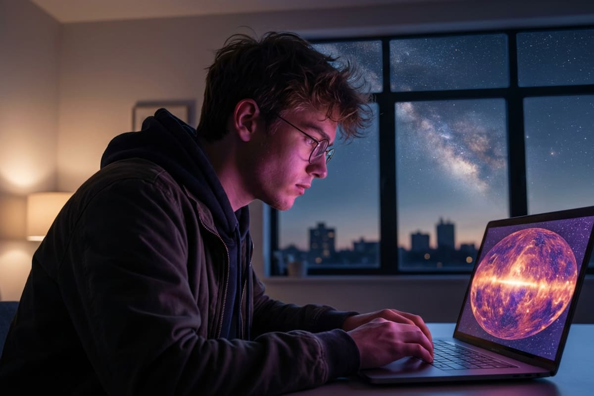 Hazaña astronómica en 2026: Un estudiante de 18 años utiliza inteligencia artificial para hallar 1.5 millones de objetos cósmicos ocultos en los archivos olvidados de la NASA que ningún científico había logrado detectar