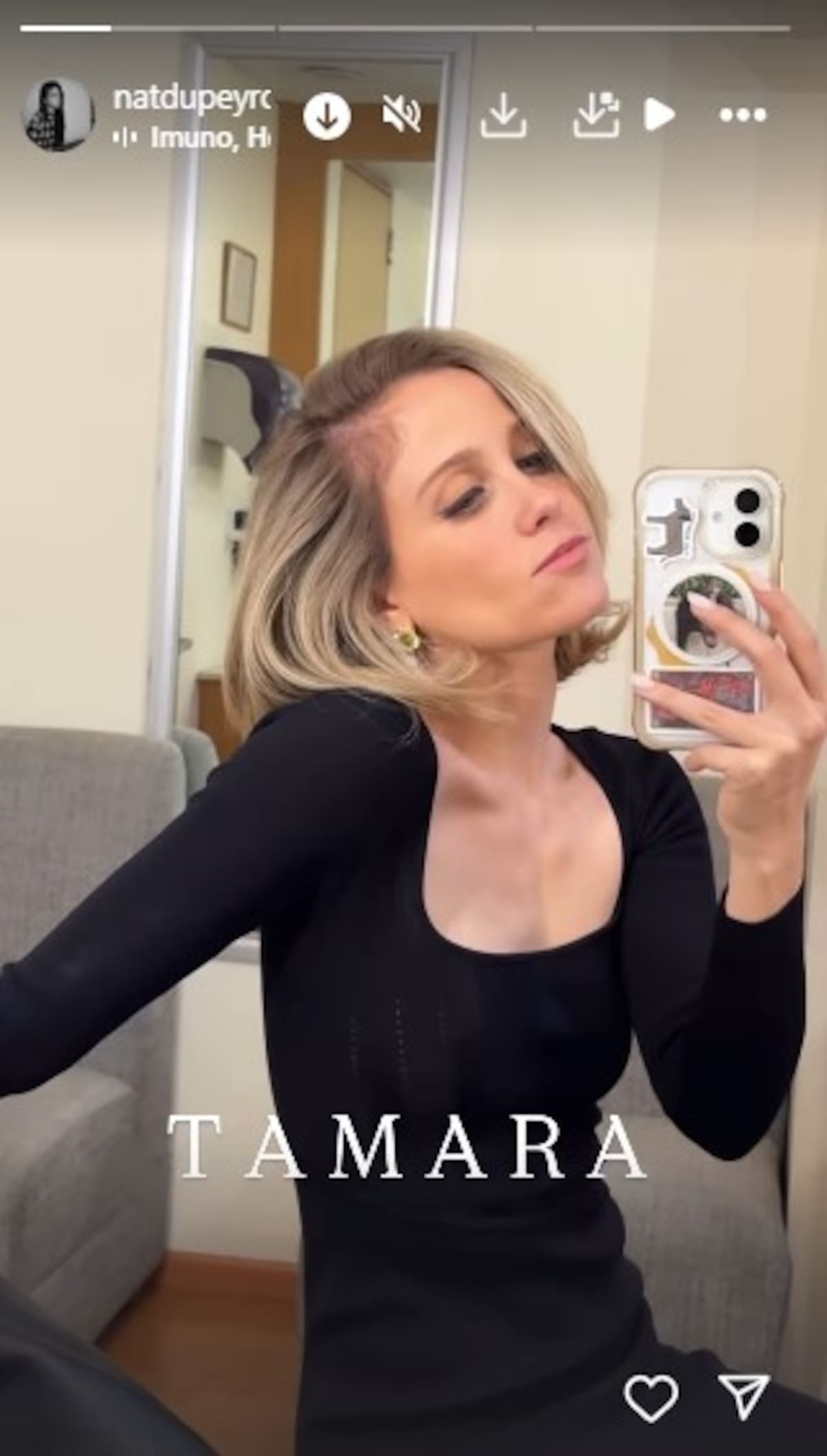 Natasha Duperyón será Tamara de la Colina / Instagram @natdupeyron