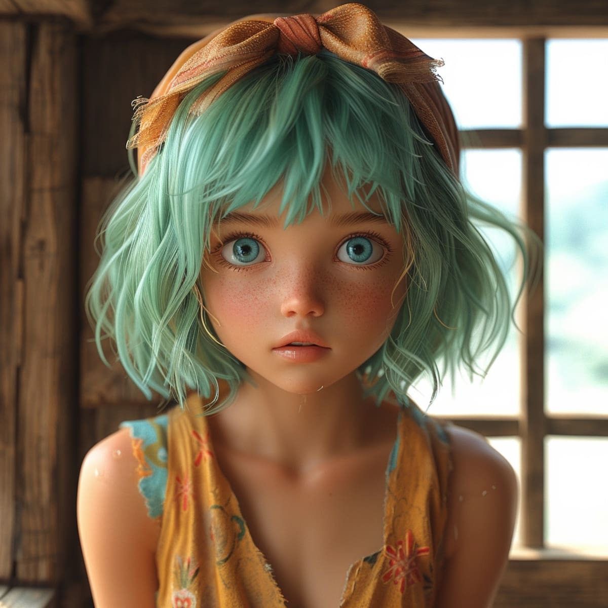 La IA ha recreado a Bulma como si fuera una niña en estilo realista