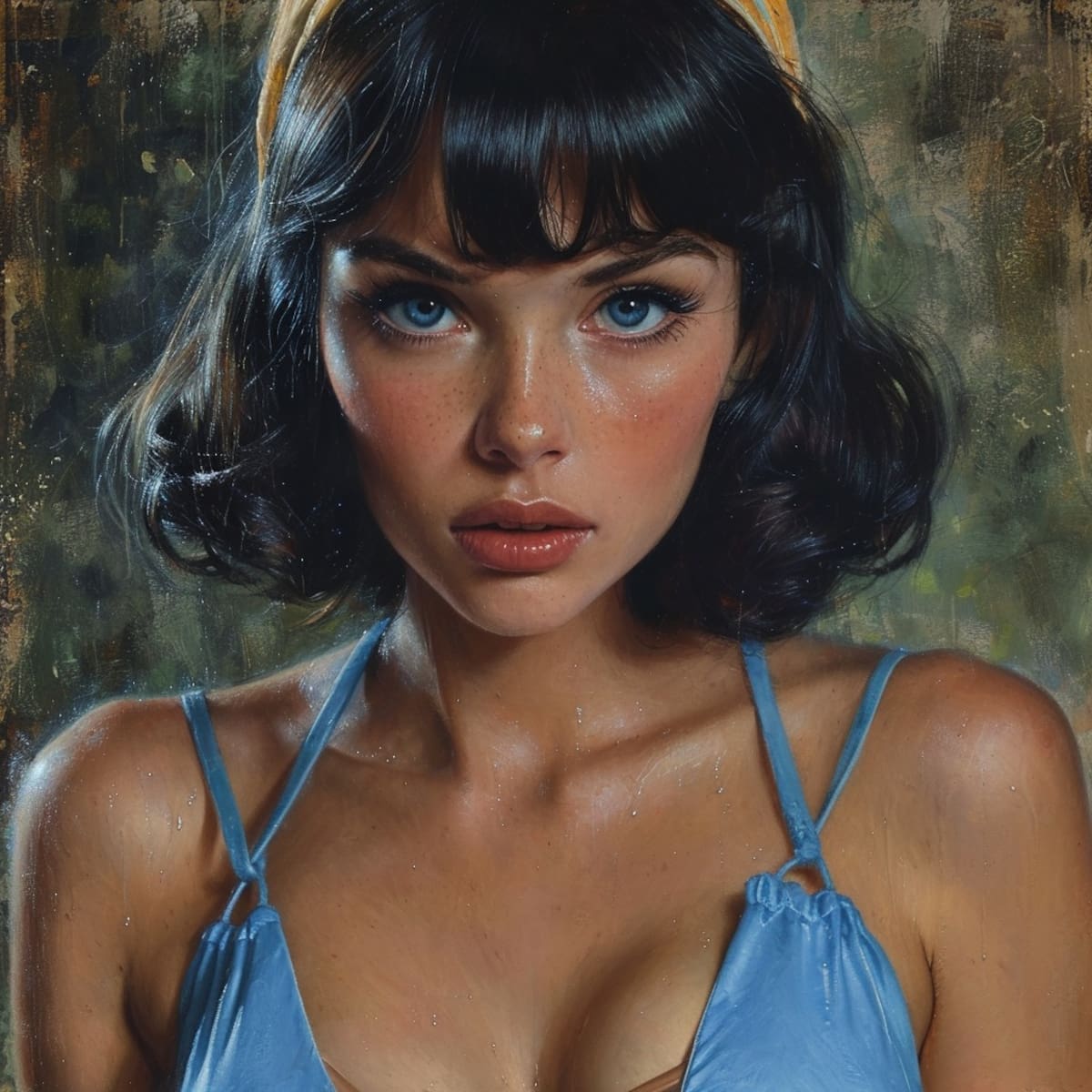 Toque de Sofisticación: En las nuevas representaciones, Betty lleva un listón azul en su cabello, añadiendo un toque de sofisticación y modernidad a su clásico estilo animado.