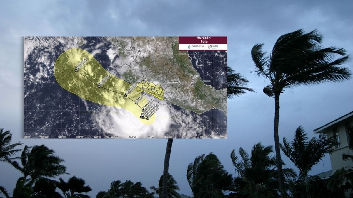 El huracán "Polo" es ahora categoría 1 y se prevé que escale rápidamente hasta categoría 5 para el 23 de septiembre, frente a las costas de Michoacán.