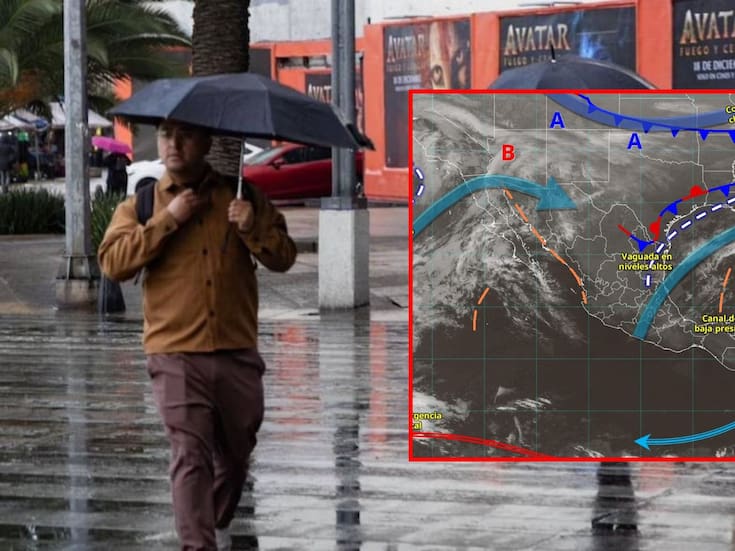 SMN advierte por lluvias muy fuertes, descenso de temperatura y posibles nevadas ante la llegada de la tercera tormenta invernal a México