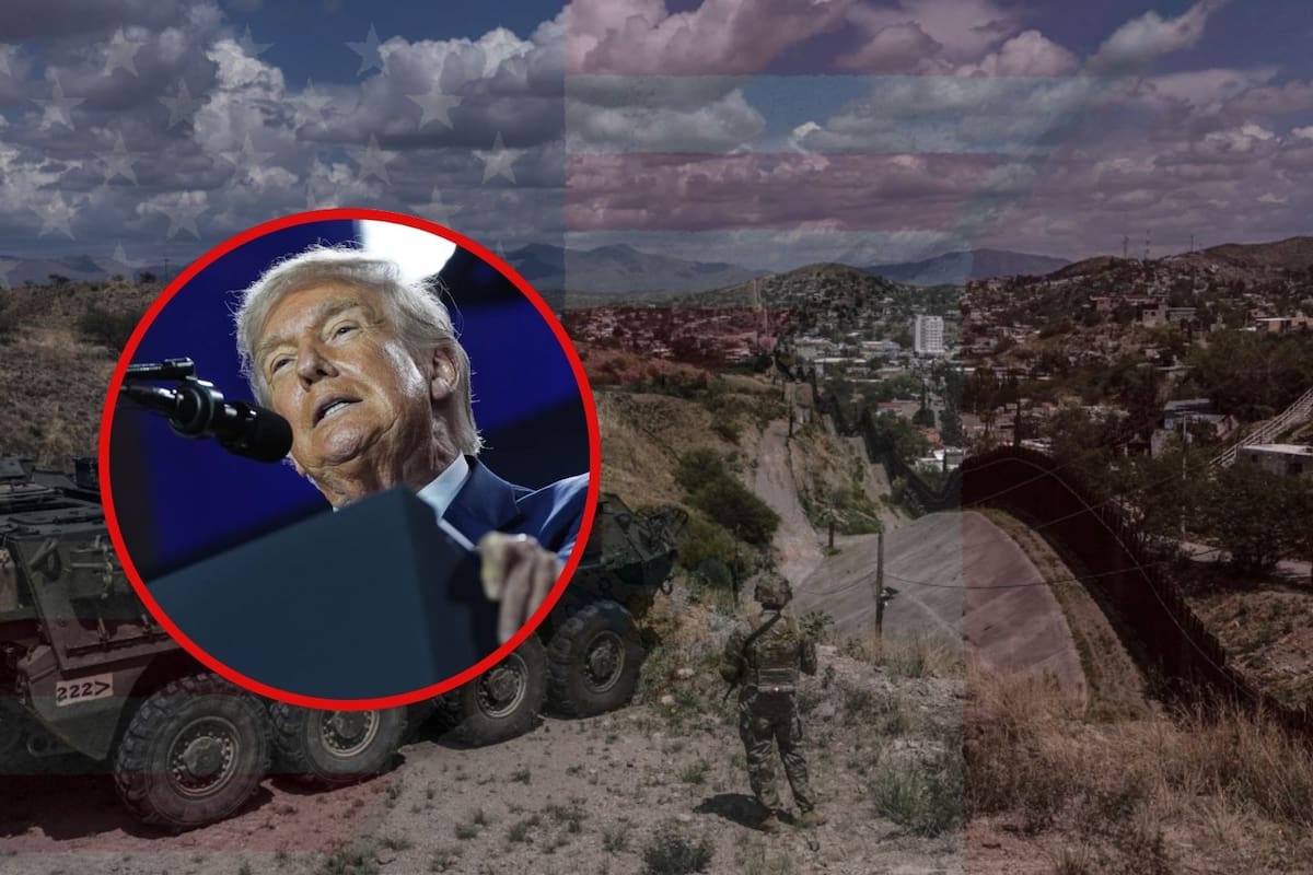 Detienen a hombre mientras escalaba el muro fronterizo entre Estados Unidos y México: así opera la nueva estrategia militar de Trump