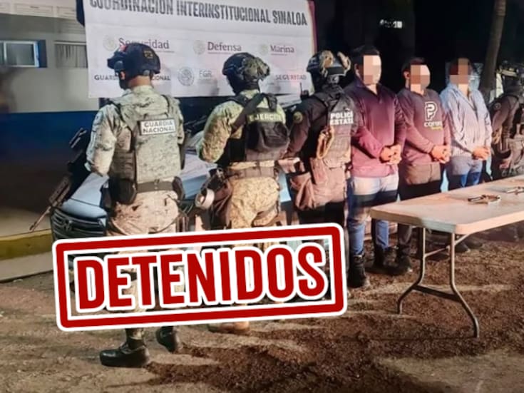 Tres hombres armados detenidos en Culiacán: aseguraron pistolas, vehículo robado y fueron puestos a disposición de la FGR