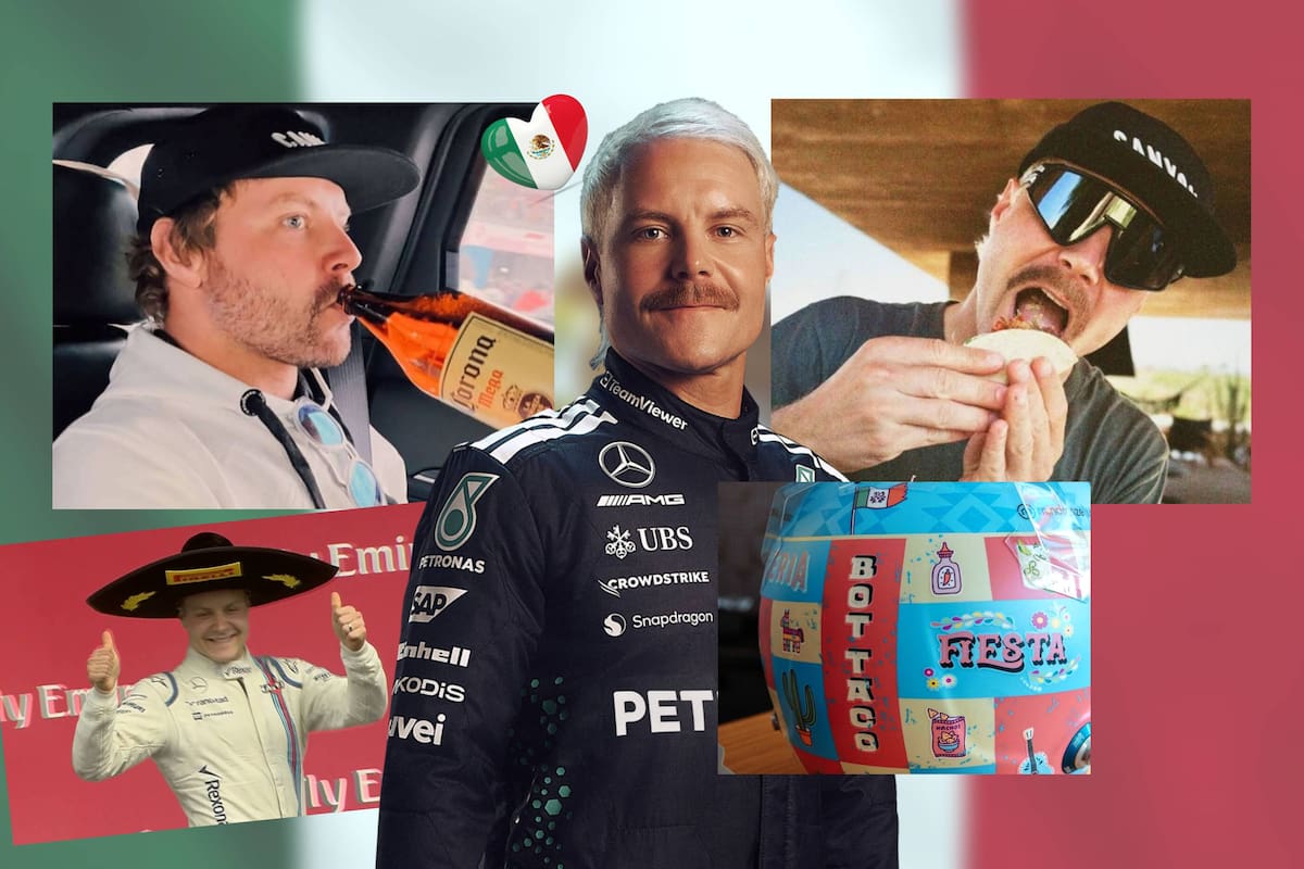 ¿Finlandés? Valtteri Bottas, compañero de ‘Checo’, ya parece más mexicano que el chile en nogada