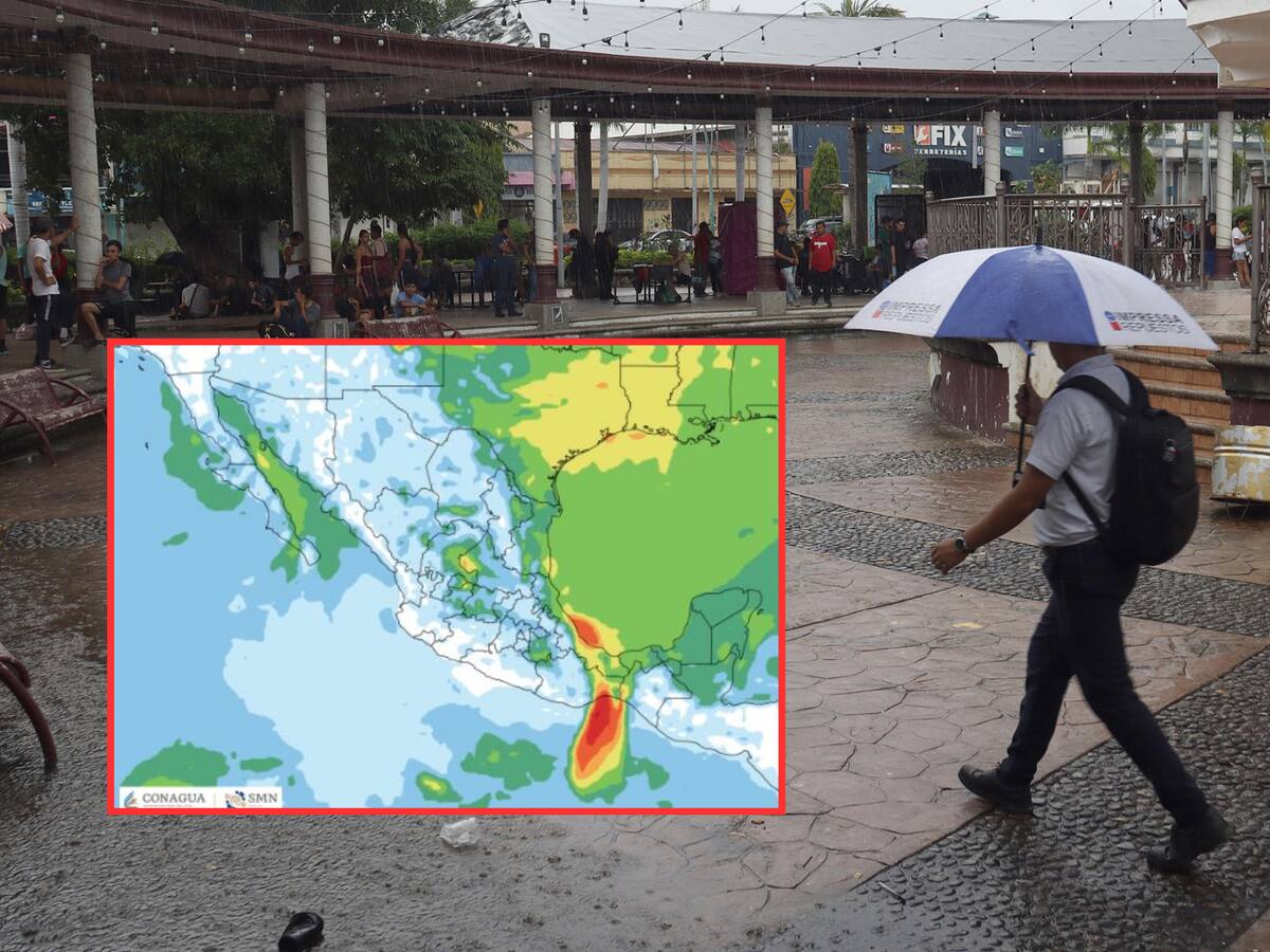 Evento 'Norte' afectará a México este miércoles: lluvias y frío. | Crédito: Conagua y EFE/ Juan Manuel Blanco