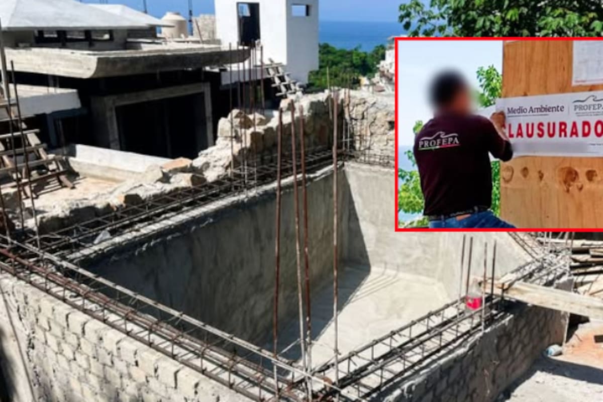 Profepa clausura proyecto de lujo en Acapulco: construcción ilegal pone en riesgo especies amenazadas