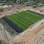 Confirman avance del 75% en rehabilitación del campo de fútbol Godoy Calalo