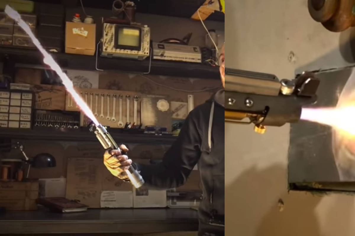 Video; El primer sable de luz retráctil