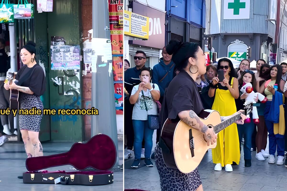 “Nadie me reconocía”: Mon Laferte sorprende con concierto acústico en las calles de Chile