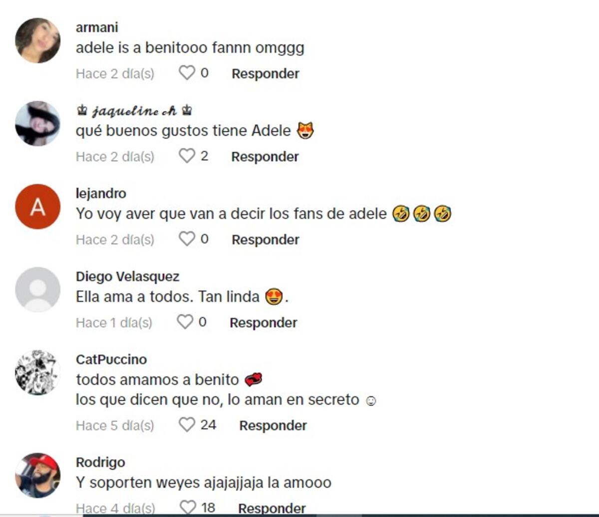 Reacciones ante las declaraciones de Adele