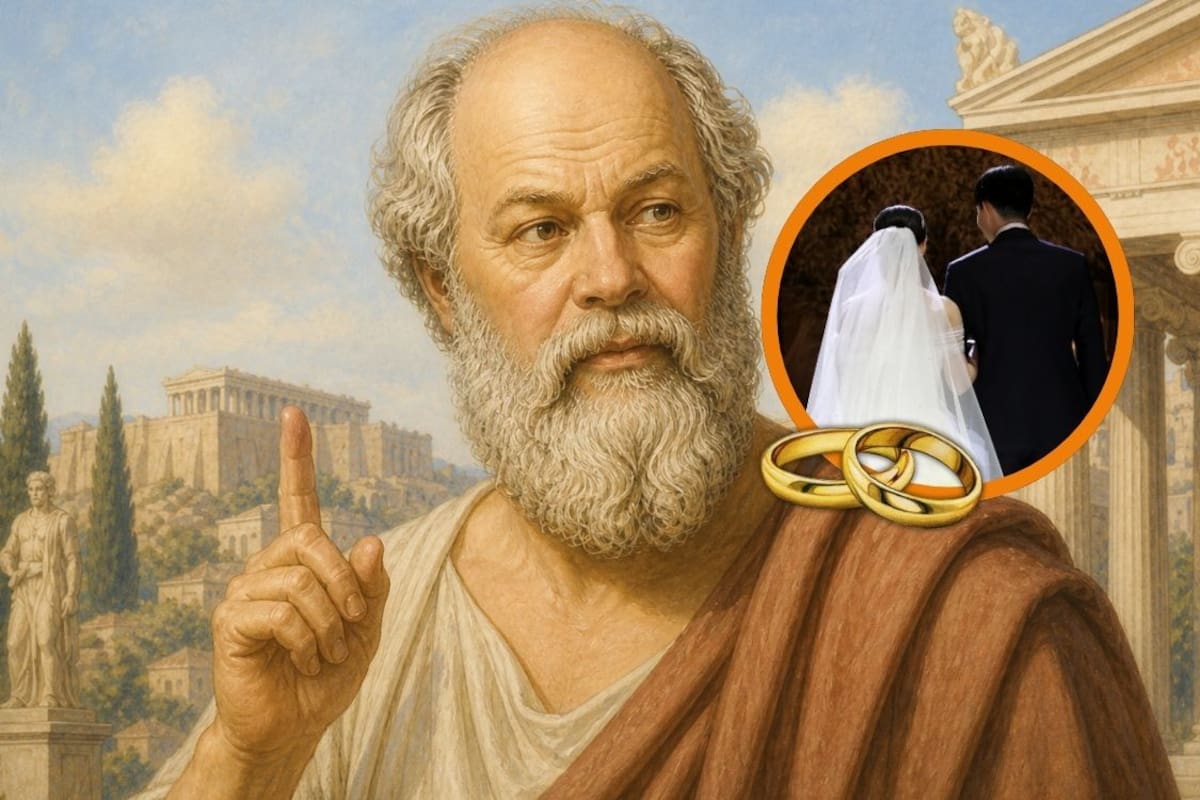 Sócrates, filósofo griego: “Cásate y si encuentras una buena esposa serás feliz; si no, te volverás filósofo”