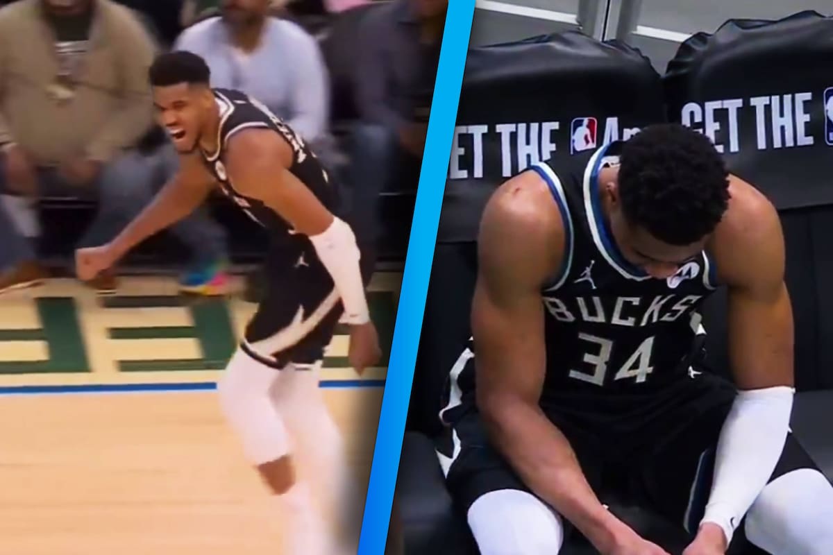 Giannis Antetokounmpo podría perder más de un mes con los Bucks tras lesión en la pantorrilla