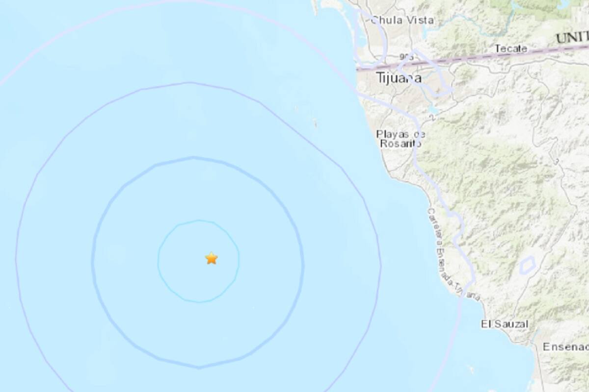 Sismo de 3.6 grados se registra cerca de Rosarito