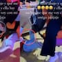 “¡Qué peligro! Menos mal que cayó cerca del suelo”: joven se sube a juego mecánico con su amiga en una feria y protagoniza estrepitosa caída dentro del mismo