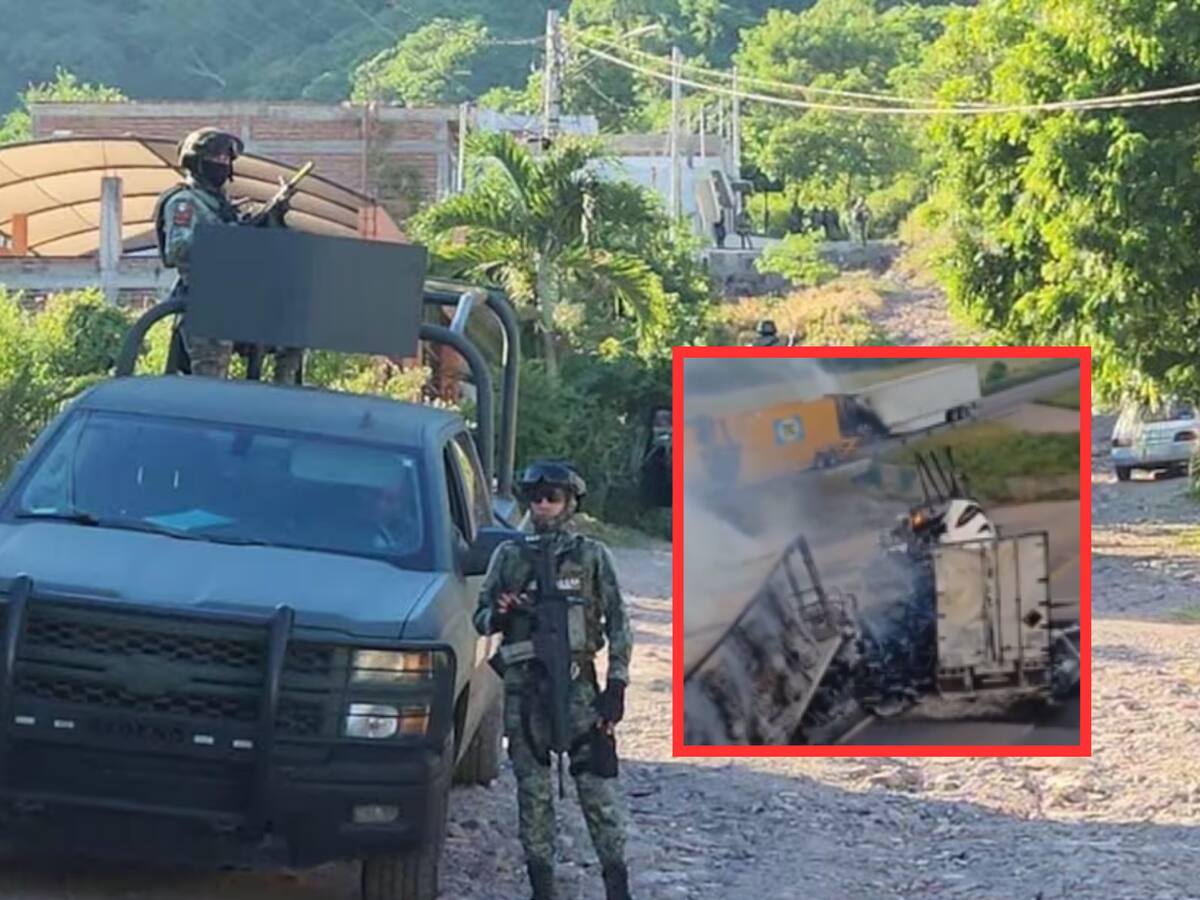 Sinaloa continúa en jornada violenta. | Crédito: El Universal/Captura de video X