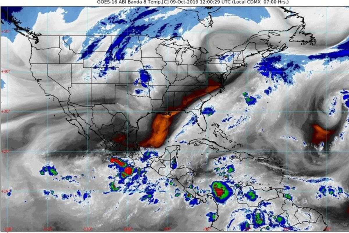 Se pronostican lluvias intensas en Chiapas, Oaxaca y Vecracuz