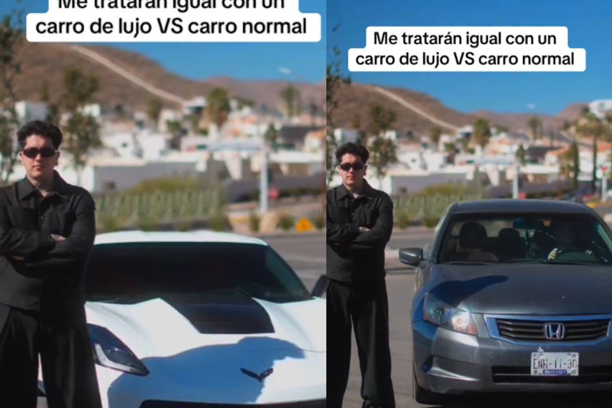 Influencer muestra cómo lo trataron en una tienda por llevar dos carros completamente distintos