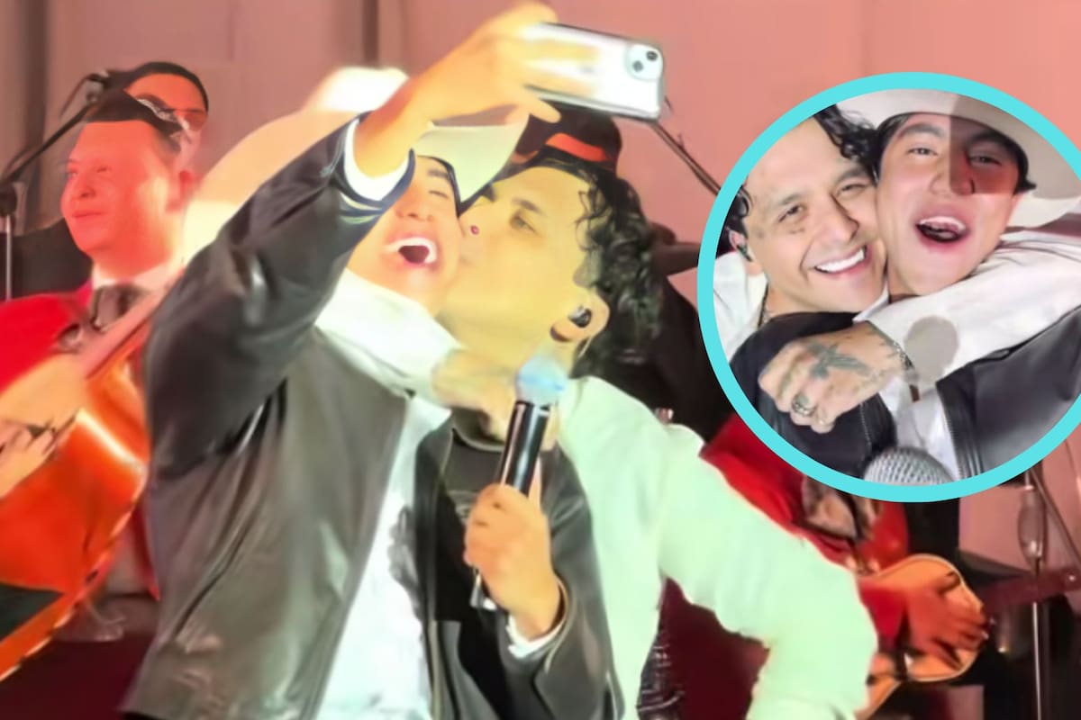 Christian Nodal le roba un beso a fan en pleno concierto y se vuelve viral