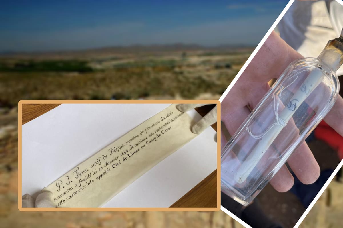 Cápsula del tiempo de 200 años aparece en excavación francesa: “Fue un momento mágico”