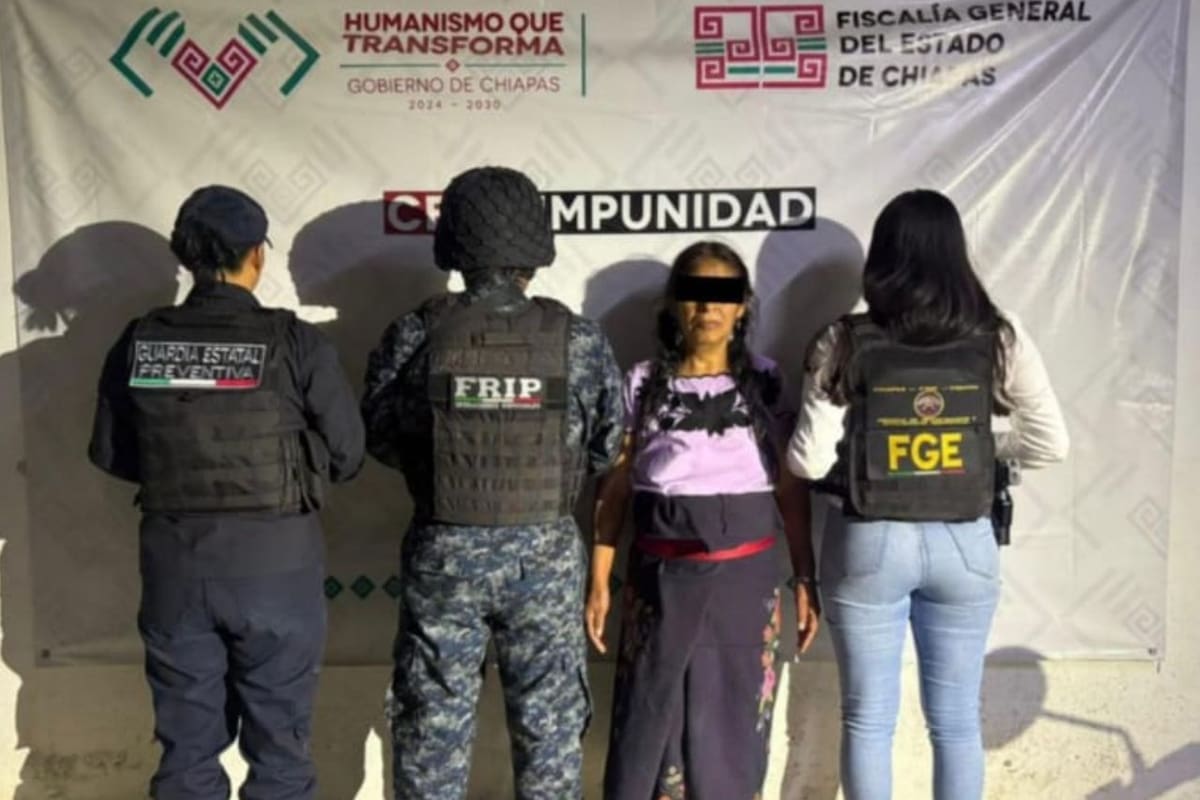 Detienen a mujer en Chiapas por presunto homicidio contratado contra curandero