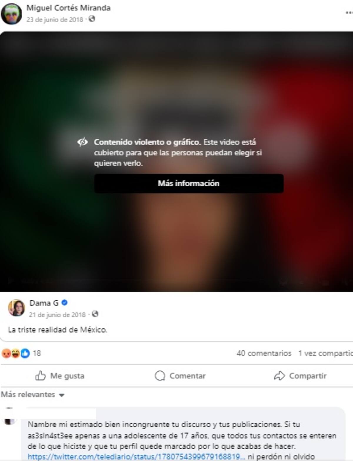 El feminicida serial de Iztacalco habría estado indignado por los asesinatos en México lo que usuarios de Internet califican de "incongruente".