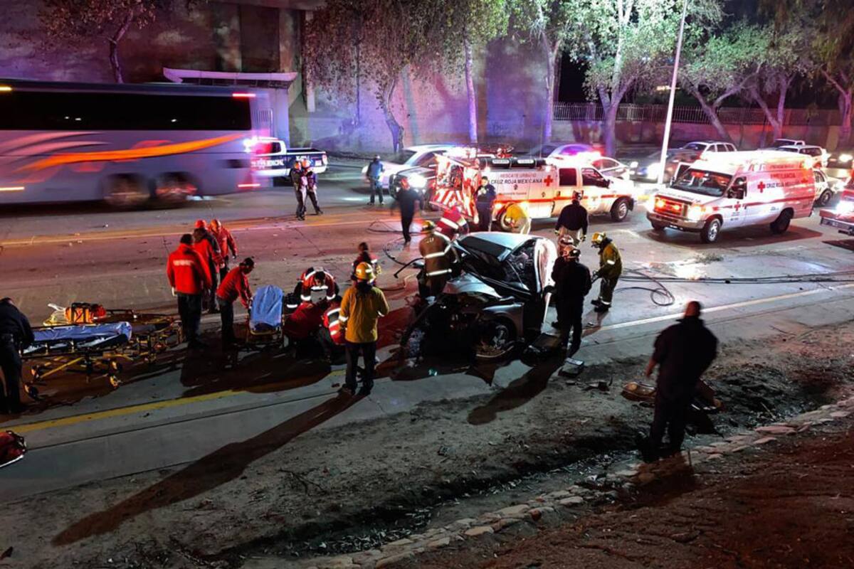 Deja accidente en Vía Rápida 6 lesionados